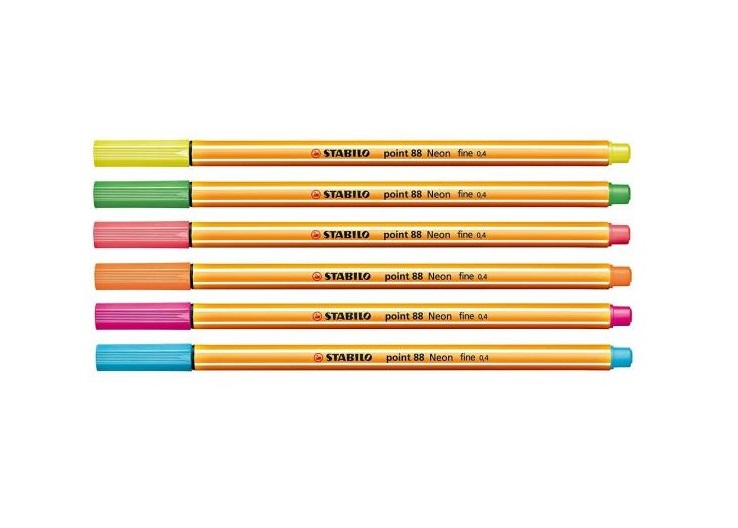 STABILO Fineliner Point 88 Neon 6