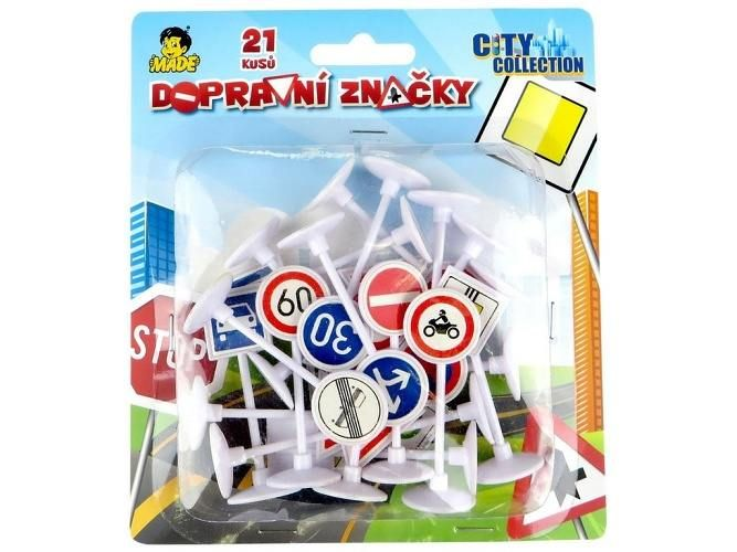 MADE Dopravné značky 21 ks
