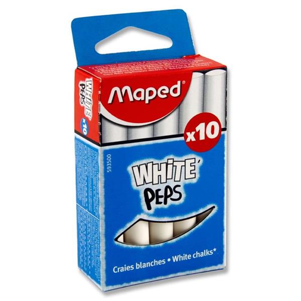 MAPED White Peps White Chalks 10