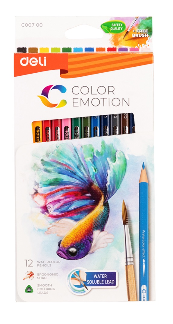 DELI Color Emotion Aqua 12