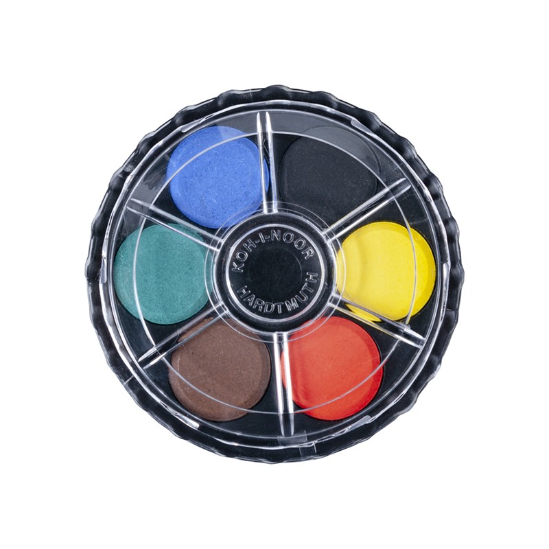 KOH-I-NOOR Vodové farby okrúhle 6