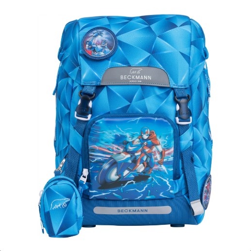 Školská taška Beckmann - Blue Lightning Classic