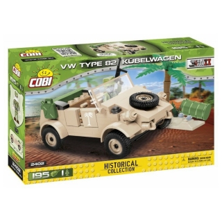Cobi 2402 WWII – VW Type 82 Kübelwagen, 195 k, 1 f