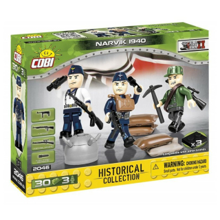 COBI 2046 WWII – 3 figúrky Narvik 1940, 30 k, 3 f