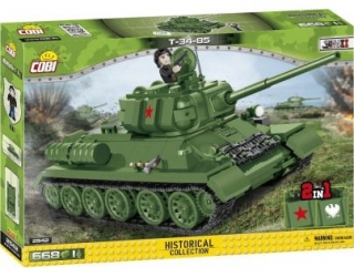 Cobi 2542 WWII - TANK T-34-85, 668 k, 1 f 