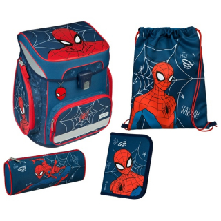 Scooli Easy Fit - Školská taška SPIDERMAN (4 dielny set)