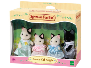 Sylvanian Families 5000 - Tuxedo Cat Family