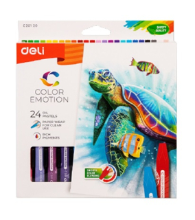 DELI Color Emotion Oil Pastels 24