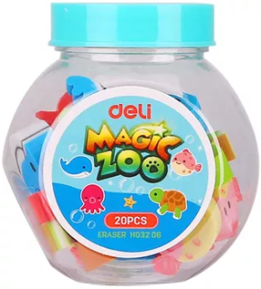 DELI Magic Zoo Eraser 